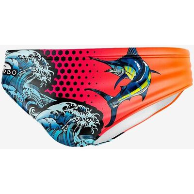 Turbo Cuba Fishing Brief Badehose orange blau - XL male Turbo Cuba Fishing Brief Badehose orange blau - XL male