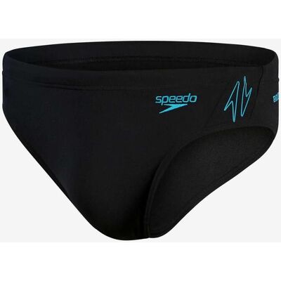 Speedo Hyper Boom Splice 7Cm Badehose schwarz/hellblau - 38 male Speedo Hyper Boom Splice 7Cm Badehose schwarz/hellblau - 38 male