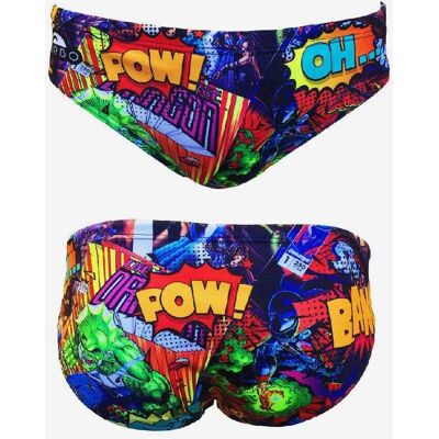 Turbo Super Comic Badehose für Wasserball bunt - M male Turbo Super Comic Badehose für Wasserball bunt - M male