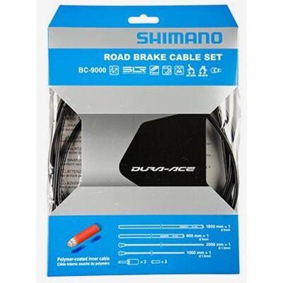 Rennrad-Bremszug-Set Shimano Dura-Ace BC-9000 Polymerbeschichtung schwarz Rennrad-Bremszug-Set Shimano Dura-Ace BC-9000 Polymerbeschichtung schwarz