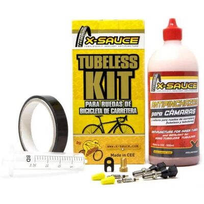 X-Sauce Tubeless Kit - Rennrad - Schwarz 17 - Tubeless Kit X-Sauce Tubeless Kit - Rennrad - Schwarz 17 - Tubeless Kit