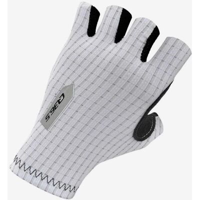 Q36.5 Pinstripe Summer Handschuhe weiß/schwarz - S male Q36.5 Pinstripe Summer Handschuhe weiß/schwarz - S male