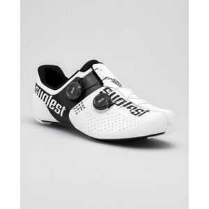 Suplest Road PRO Rennradschuhe schwarz glänzend weiß - 45 unisex Suplest Road PRO Rennradschuhe schwarz glänzend weiß - 45 unisex