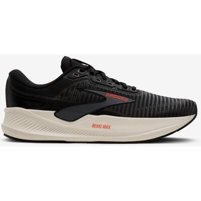 Brooks Revel Max Medium schwarz grau weiß creme Rennradschuhe - 42 male Brooks Revel Max Medium schwarz grau weiß creme Rennradschuhe - 42 male