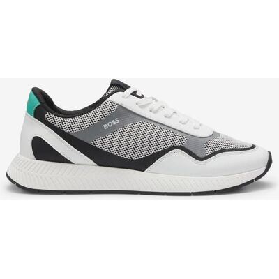 BOSS Titanium Runn Laufschuhe grau/weiß/schwarz - 40 male BOSS Titanium Runn Laufschuhe grau/weiß/schwarz - 40 male