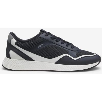 BOSS Titanium Runn Sneaker marineblau/weiß/schwarz - 41 male BOSS Titanium Runn Sneaker marineblau/weiß/schwarz - 41 male