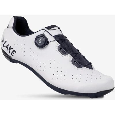 Lake CX 178 Wide Rennradschuhe weiß/schwarz - 48 unisex Lake CX 178 Wide Rennradschuhe weiß/schwarz - 48 unisex