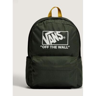 Vans Old Skool 22L Rucksack dunkelgrün/weiß/gelb unisex Vans Old Skool 22L Rucksack dunkelgrün/weiß/gelb unisex