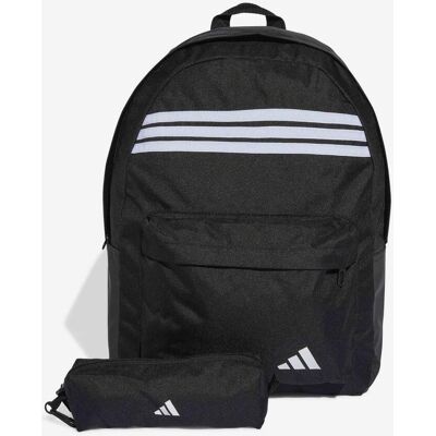 adidas Classic 3-Stripes Horizontal Rucksack 27,4L reines Schwarz Weiß unisex adidas Classic 3-Stripes Horizontal Rucksack 27,4L reines Schwarz Weiß unisex