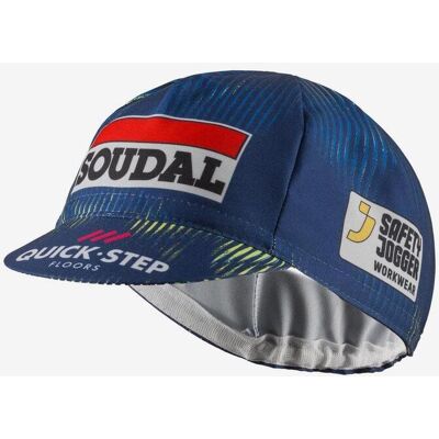 Castelli Soudal Quick-Step 2026 Cap blau lime unisex Castelli Soudal Quick-Step 2026 Cap blau lime unisex