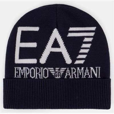 EA7 Beanie Logo Mütze schwarz/weiß - S unisex EA7 Beanie Logo Mütze schwarz/weiß - S unisex