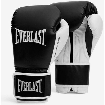 Everlast Powerlock OG Training Handschuhe schwarz weiß - 16 male Everlast Powerlock OG Training Handschuhe schwarz weiß - 16 male