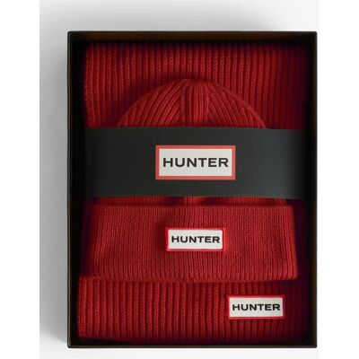 Hunter Gift Box Jura Cuff Mütze rot unisex Hunter Gift Box Jura Cuff Mütze rot unisex
