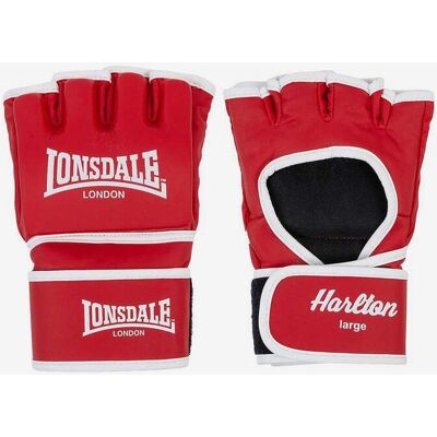 Lonsdale Harlton Handschuhe rot/weiß - M male Lonsdale Harlton Handschuhe rot/weiß - M male