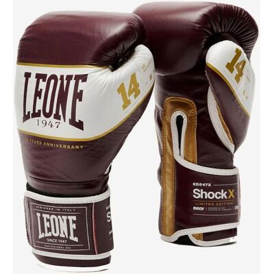 Leone 1947 Shock X 10oz Handschuhe braun/gold/weiß unisex Leone 1947 Shock X 10oz Handschuhe braun/gold/weiß unisex