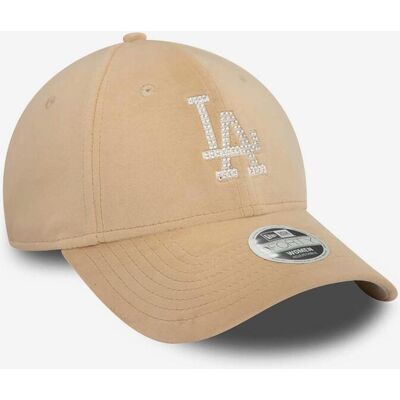 New Era Velour Diamante 9Forty MLB Los Angeles Dodgers Damen Kappe beige/weiß female New Era Velour Diamante 9Forty MLB Los Angeles Dodgers Damen Kappe beige/weiß female