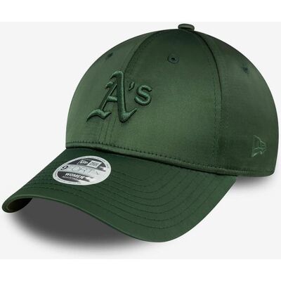 New Era Satin 9FORTY Athletics Kappe dunkelgrün female New Era Satin 9FORTY Athletics Kappe dunkelgrün female