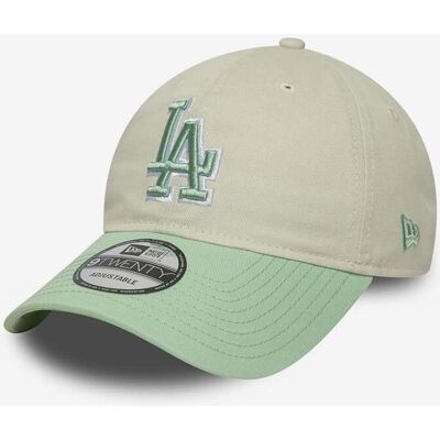 New Era WS 9TWENTY Los Angeles Dodgers Kappe cremeweiß/grün male New Era WS 9TWENTY Los Angeles Dodgers Kappe cremeweiß/grün male