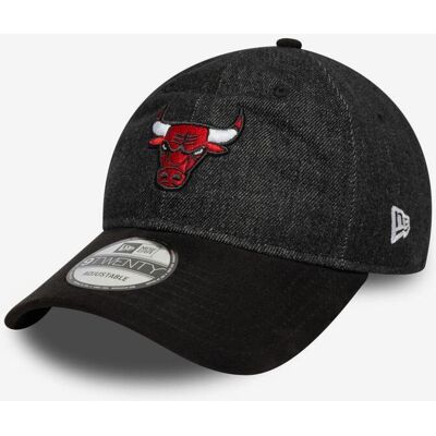 New Era NBA Denim Midi 9TWENTY Kappe Chicago Bulls schwarz rot weiß male New Era NBA Denim Midi 9TWENTY Kappe Chicago Bulls schwarz rot weiß male