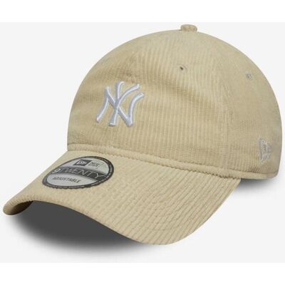 New Era MLB Cord 9TWENTY Kappe New York Yankees beige weiß male New Era MLB Cord 9TWENTY Kappe New York Yankees beige weiß male