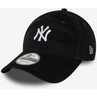 New Era MLB Cord 9TWENTY Kappe New York Yankees schwarz reinweiß male New Era MLB Cord 9TWENTY Kappe New York Yankees schwarz reinweiß male