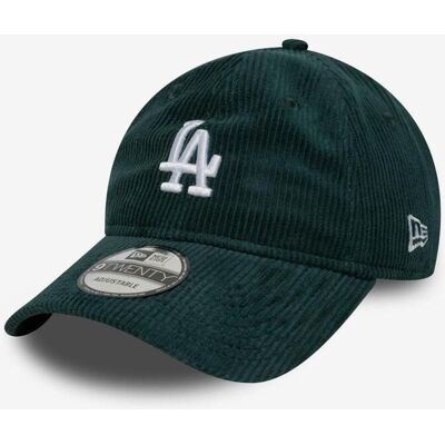 New Era MLB Cord 9TWENTY Kappe Los Angeles Dodgers dunkelgrün weiß male New Era MLB Cord 9TWENTY Kappe Los Angeles Dodgers dunkelgrün weiß male