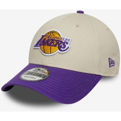 New Era Colour Block 9FORTY Kappe Los Angeles Lakers weiß creme gelb lila male New Era Colour Block 9FORTY Kappe Los Angeles Lakers weiß creme gelb lila male