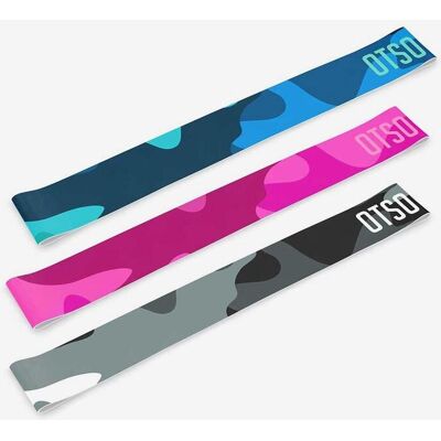 Kopfband Otso Pack Camo blau rosa grau (3 Stück) - XS-S unisex Kopfband Otso Pack Camo blau rosa grau (3 Stück) - XS-S unisex