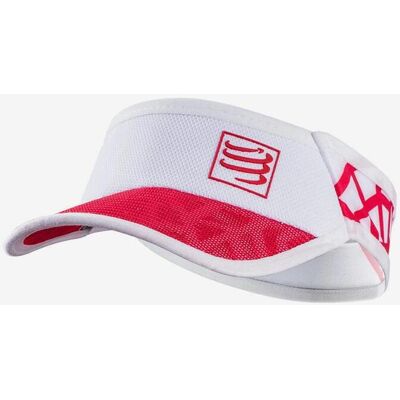 Schirmmütze Compressport Spiderweb Ultralight rot/weiß Schirmmütze Compressport Spiderweb Ultralight rot/weiß