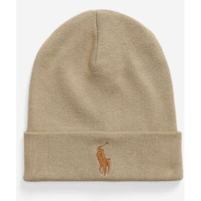 Ralph Lauren Combed Cotton Mütze beige male Ralph Lauren Combed Cotton Mütze beige male