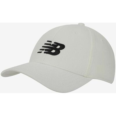New Balance 6 Panel Structured Snapback Kappe weiß schwarz male New Balance 6 Panel Structured Snapback Kappe weiß schwarz male