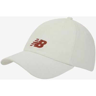 New Balance 6 Panel Chain Stitch Logo Kappe weiß creme male New Balance 6 Panel Chain Stitch Logo Kappe weiß creme male