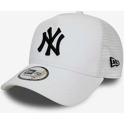New Era New York Yankees Essential A-Frame Trucker Kappe weiß/schwarz male New Era New York Yankees Essential A-Frame Trucker Kappe weiß/schwarz male