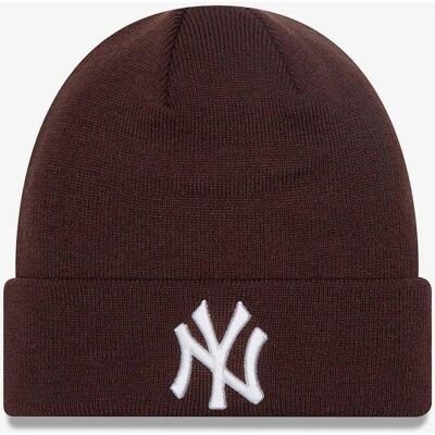 New Era Knit Medium League Essential New York Yankees Mütze braun/weiß unisex New Era Knit Medium League Essential New York Yankees Mütze braun/weiß unisex
