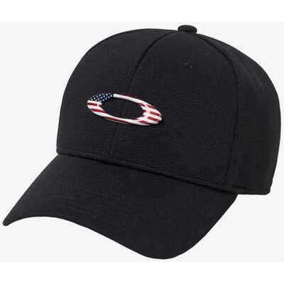 Oakley Tincan Kappe schwarz mit USA-Logo - S-M unisex Oakley Tincan Kappe schwarz mit USA-Logo - S-M unisex