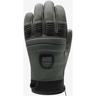 Handschuhe Racer 90 Leder 2 Schwarz Grün - 7 unisex Handschuhe Racer 90 Leder 2 Schwarz Grün - 7 unisex