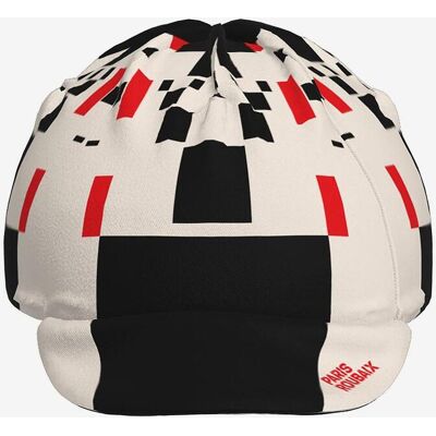 Santini Paris-Roubaix Kappe weiß/schwarz/rot unisex Santini Paris-Roubaix Kappe weiß/schwarz/rot unisex
