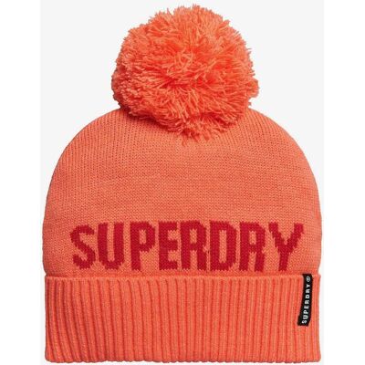 Superdry Snow Damen Mütze orange/rot female Superdry Snow Damen Mütze orange/rot female