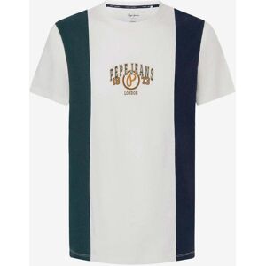 Pepe Jeans Woody T-Shirt blau/grün/weiß - S male Pepe Jeans Woody T-Shirt blau/grün/weiß - S male