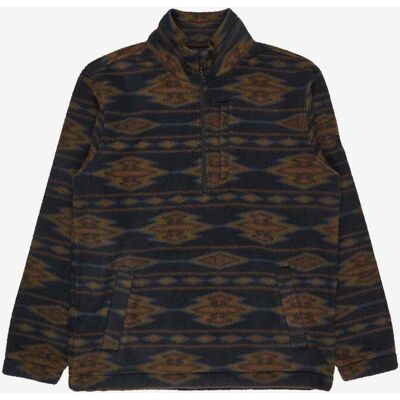 Billabong Boundary Half-Zip Fleecejacke braun blau - M male Billabong Boundary Half-Zip Fleecejacke braun blau - M male