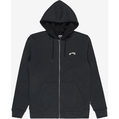 Billabong Arch Sherpa Hoodie schwarz intensiv - L male Billabong Arch Sherpa Hoodie schwarz intensiv - L male