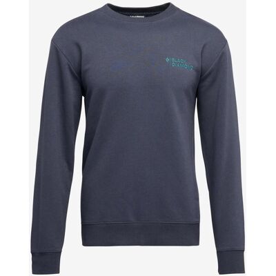 Black Diamond Mini Stacked Crewneck Sweatshirt grau Kohle - L male Black Diamond Mini Stacked Crewneck Sweatshirt grau Kohle - L male