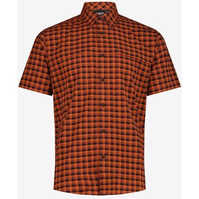 CMP Chequered Kurzarmhemd orange schwarz - 54 male CMP Chequered Kurzarmhemd orange schwarz - 54 male