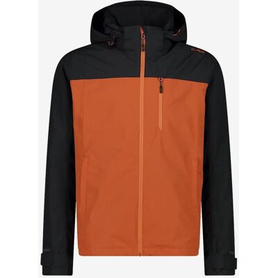 CMP Fix Hood Ripstop Kapuzenjacke orange/pechschwarz - 48 male CMP Fix Hood Ripstop Kapuzenjacke orange/pechschwarz - 48 male