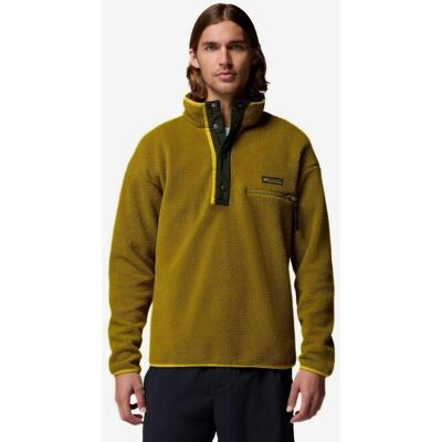 Columbia Helvetia II Half Snap Fleecejacke olivgrün gelb - M male Columbia Helvetia II Half Snap Fleecejacke olivgrün gelb - M male