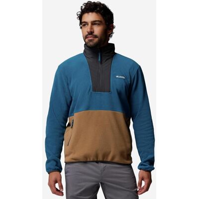 Columbia Sequoia Grove II Half Zip Fleecejacke blau petrol/beige/schwarz - L male Columbia Sequoia Grove II Half Zip Fleecejacke blau petrol/beige/schwarz - L male