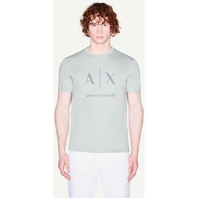 Armani Exchange Slim AX T-Shirt hellblau - XL male Armani Exchange Slim AX T-Shirt hellblau - XL male