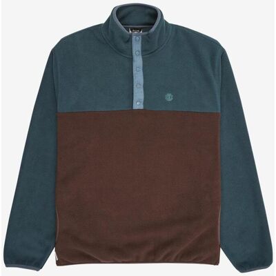 Element Abenaki Half Zip Fleecejacke blau braun - S male Element Abenaki Half Zip Fleecejacke blau braun - S male