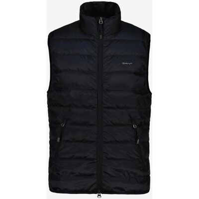 Gant Light Down Weste schwarz rein - XL male Gant Light Down Weste schwarz rein - XL male
