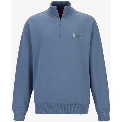 HUGO Diqiele Half Zip Sweatshirt blau - S male HUGO Diqiele Half Zip Sweatshirt blau - S male